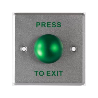 Stainless Steel Exit Button - Wide Plate